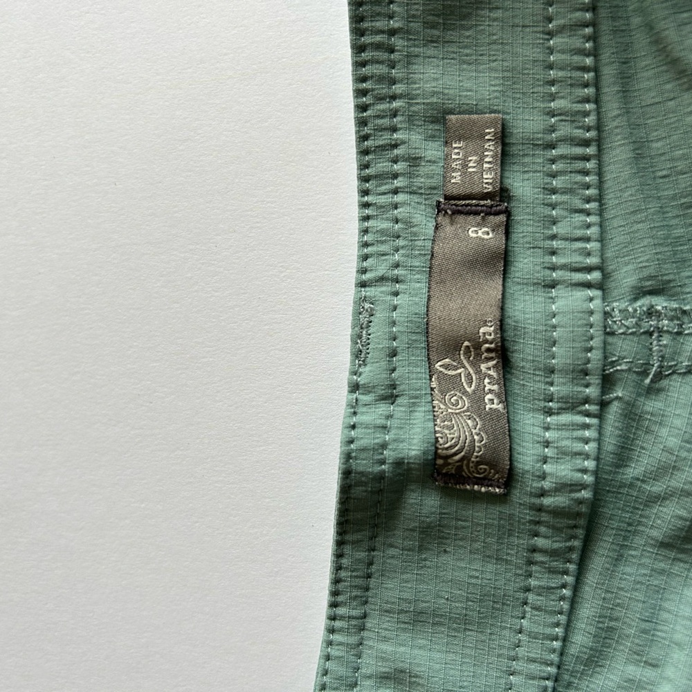 Prana Sage Green Casual Cargo Shorts - Picture 3 of 5